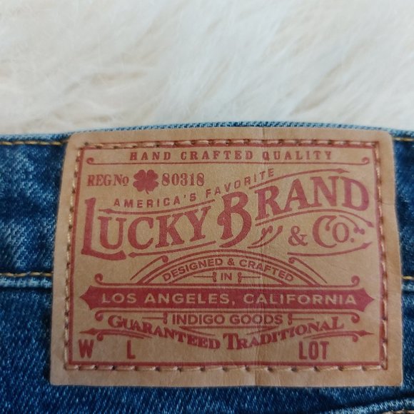 Lucky Brand Women's Blue Denim Boyfriend Cropped Leg Jeans 14 / 32 - Picture 12 of 13